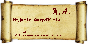Mojszin Aszpázia névjegykártya